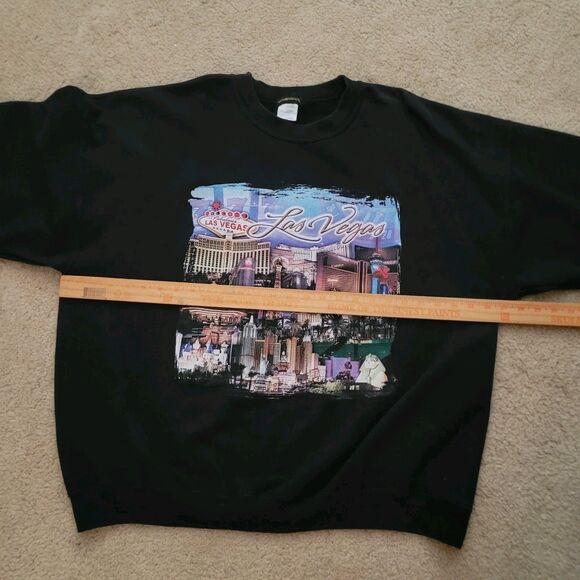Vtg RARE MGM Mirage Grand Sweatshirt Mens XXL  Black Welcome to Las Vegas Y2K - Picture 10 of 13